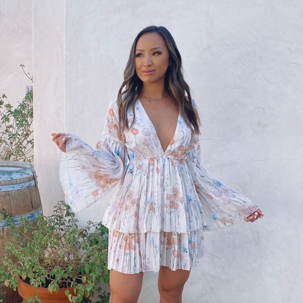 Floral Summer Chiffon dress